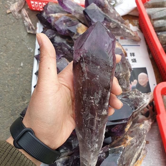 Raw Amethyst Point Wand Specimen Wholesale