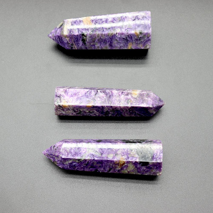 High Quality Charoite Stone Point