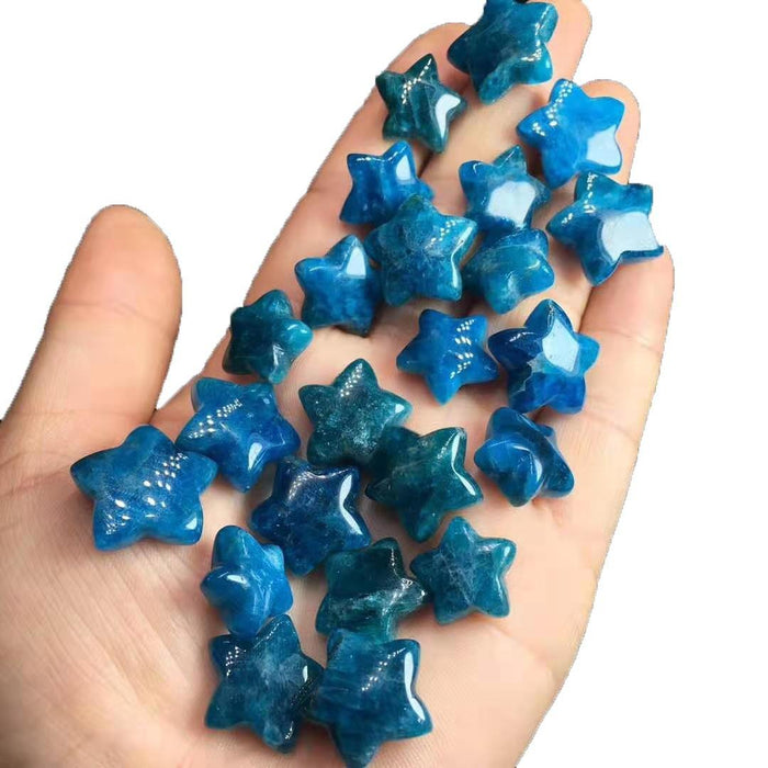 High Grade Blue Apatite Stars