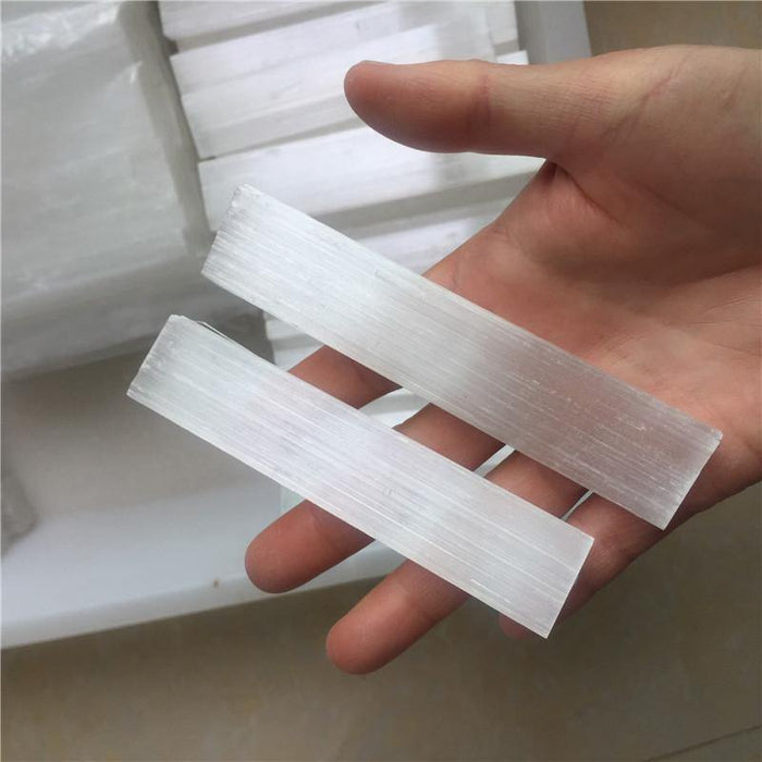 Raw Rectangle Selenite Sticks Wholesale