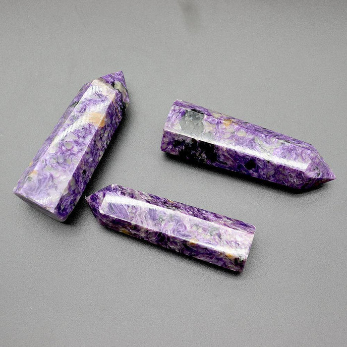 High Quality Charoite Stone Point