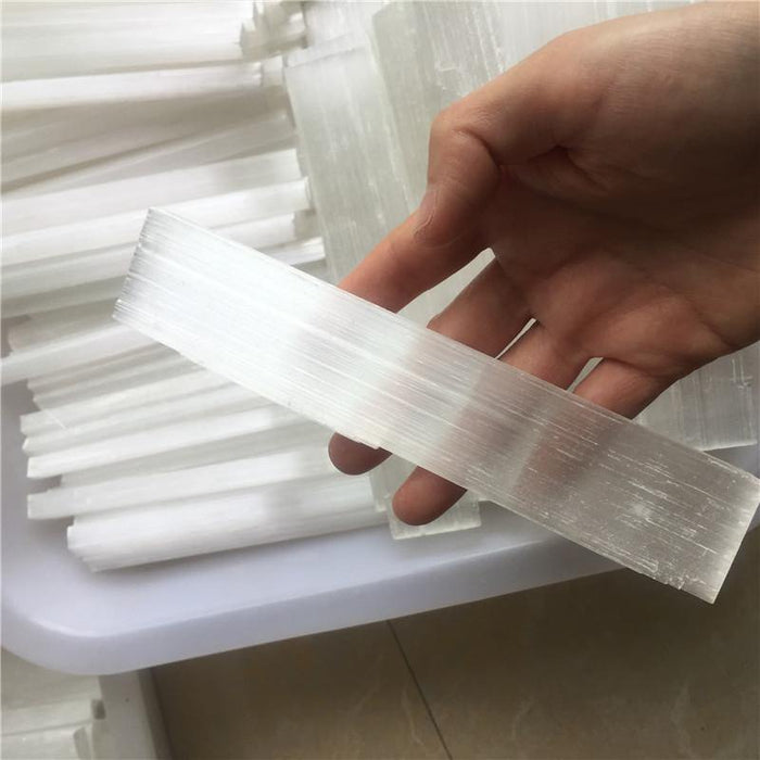 Raw Rectangle Selenite Sticks Wholesale