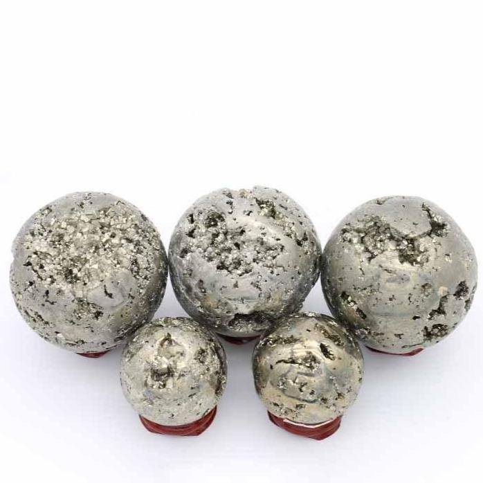 High Quality Pyrite Balls Geode