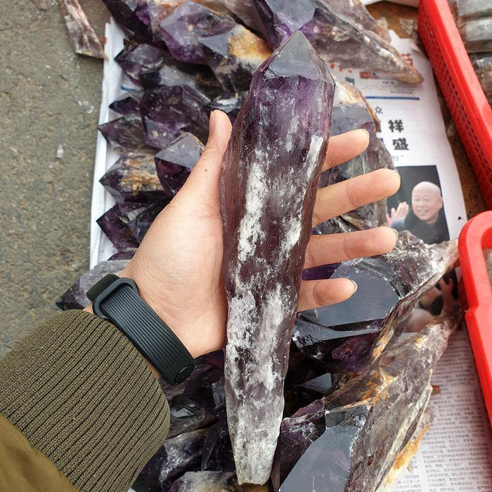Raw Amethyst Point Wand Specimen Wholesale