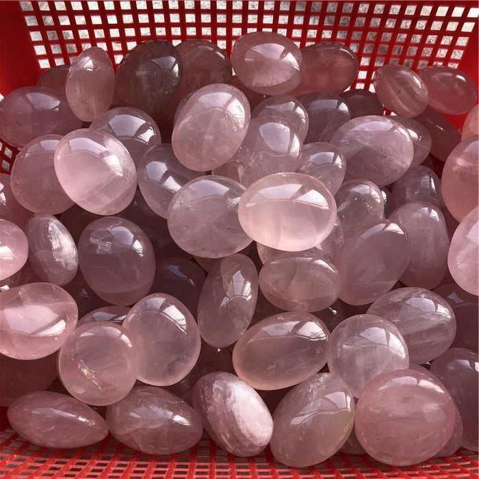 Pink Rose Quartz Tumbled Crystal Wholesale