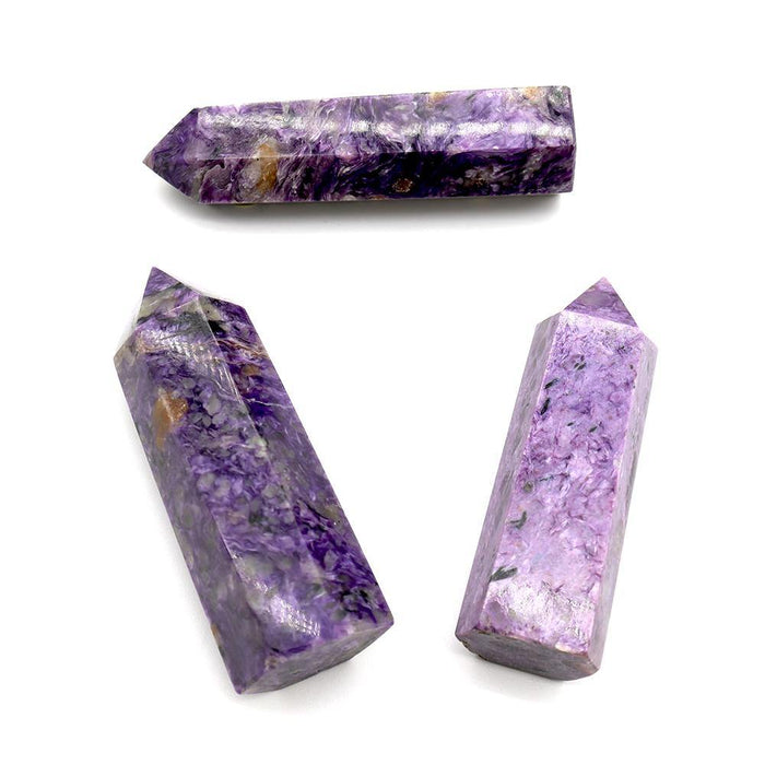 High Quality Charoite Stone Point