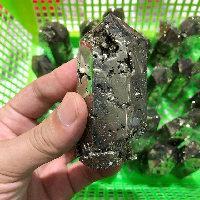 High Quality Pyrite Tower Geode
