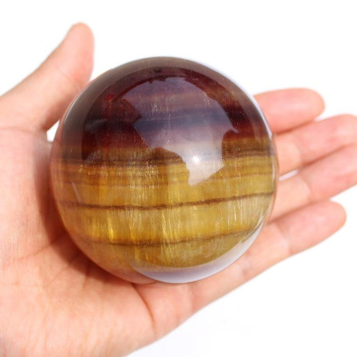 Natural Yellow Fluorite Sphere Ball Wholesale