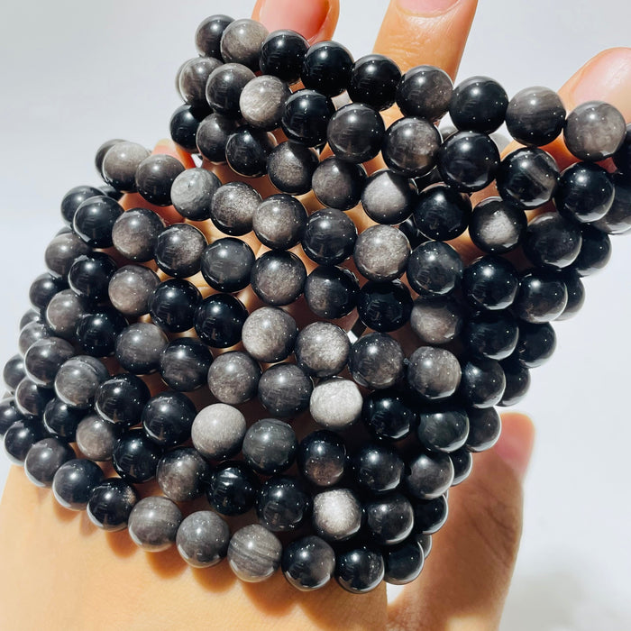 Silver Sheen Obsidian Bracelet Wholesale