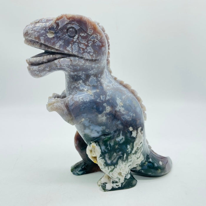 Large Ocean Jasper Tyrannosaurus Rex Dinosaur Carving