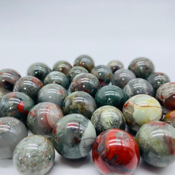 Africa Blood Stone Sphere Ball 0.7-1.2in Wholesale