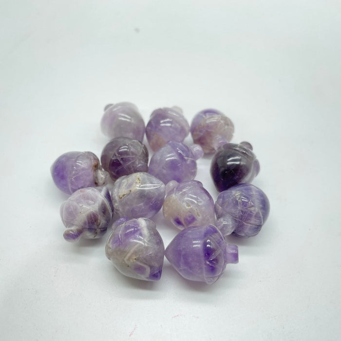 5 Types Africa Blood&Chevron Amethyst Acorns Carving Quartz Wholesale