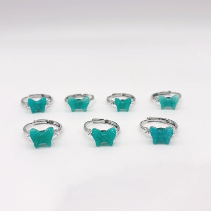 Amazonite Bow Tie Crystal Ring Wholesale