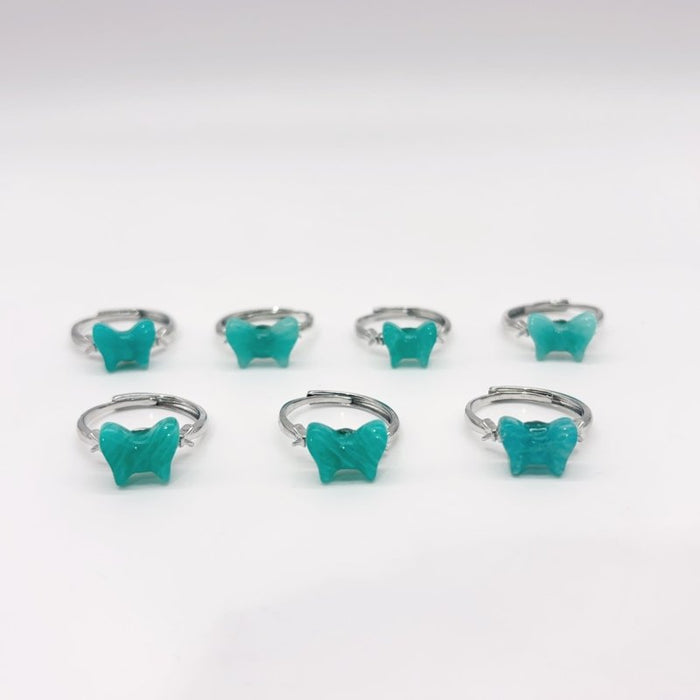 Amazonite Bow Tie Crystal Ring Wholesale