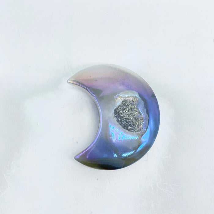 Aura Geode Druzy Agate Heart&Moon Crystal Wholesale