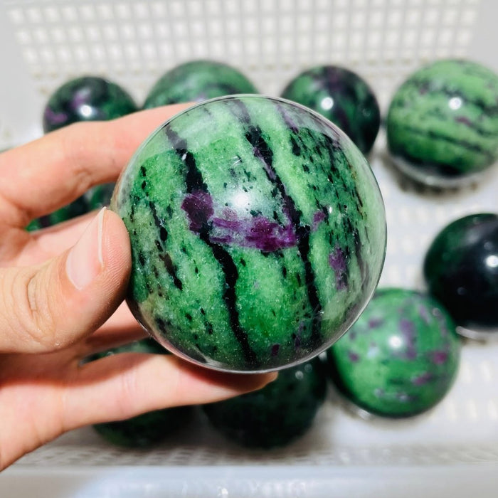 15 Pieces Beautiful Ruby Zoisite Spheres