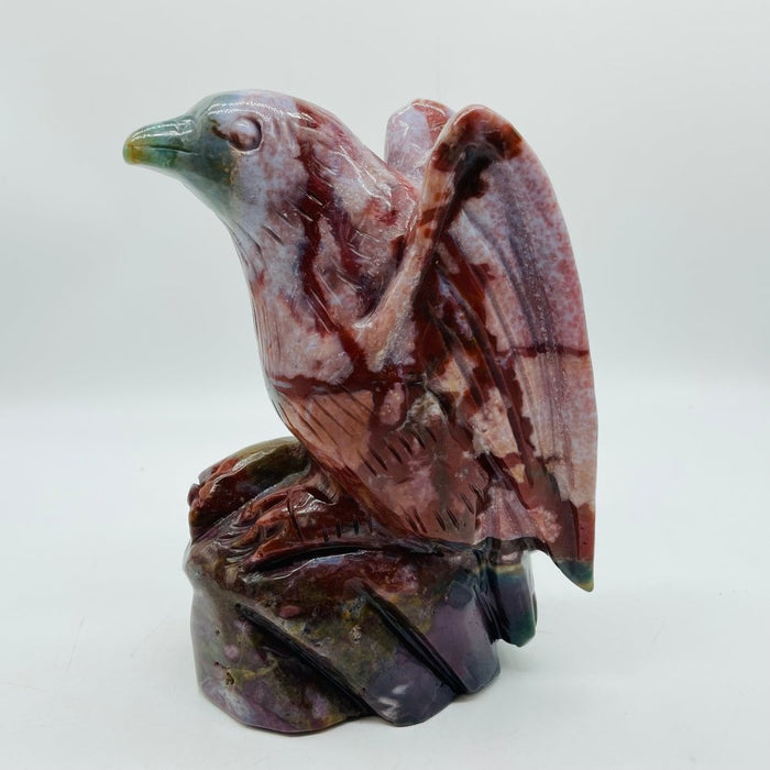 Beautiful Large Ocean Jasper Bird Carving