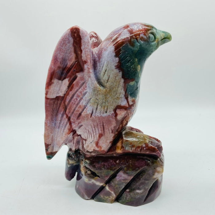 Beautiful Large Ocean Jasper Bird Carving