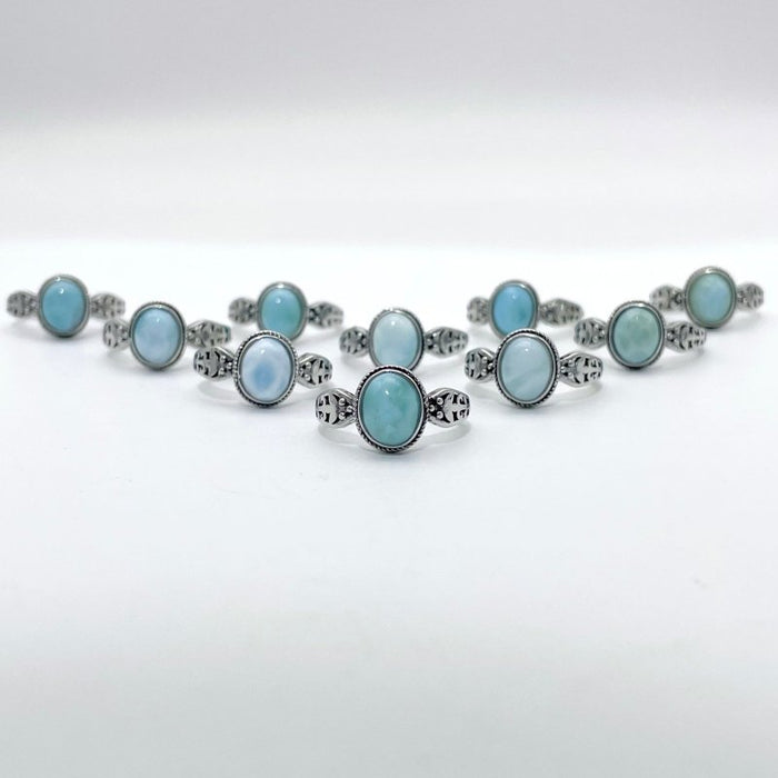 Beautiful Larimar Ring Wholesale Clearance