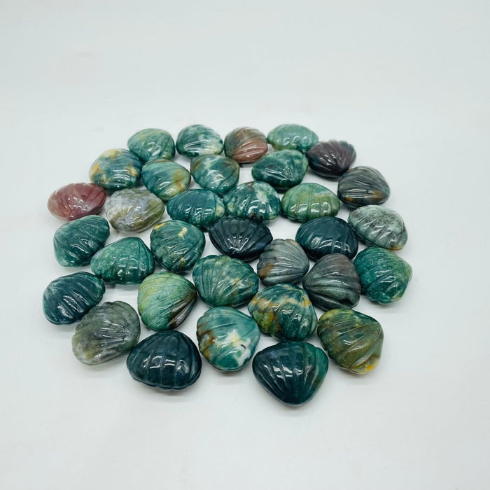 Beautiful Ocean Jasper Shell Carving Wholesale