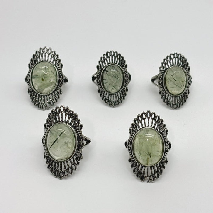 Beautiful Prehnite Ring Wholesale
