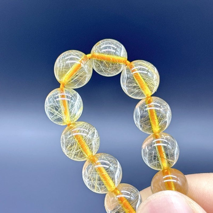 Beautiful Rutile Quartz Crystal Bracelet (HGUB25)