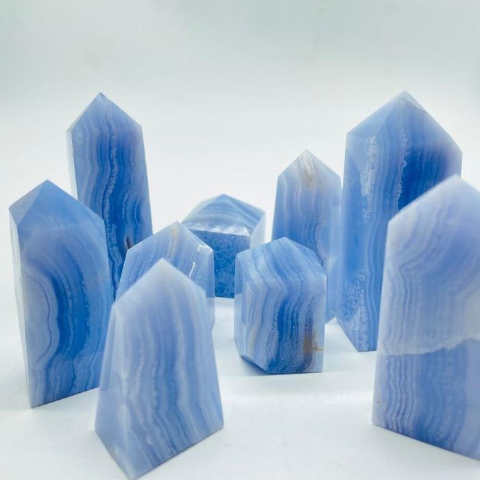 Blue Lace Agate Free Form Point Wholesale