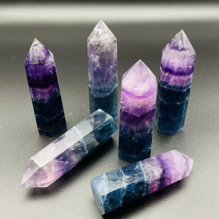 Blue Purple Fluorite Tower Wholesale