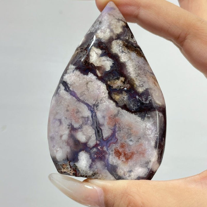 Blue Sakura Flower Agate Arrow Head Shape Wholesale