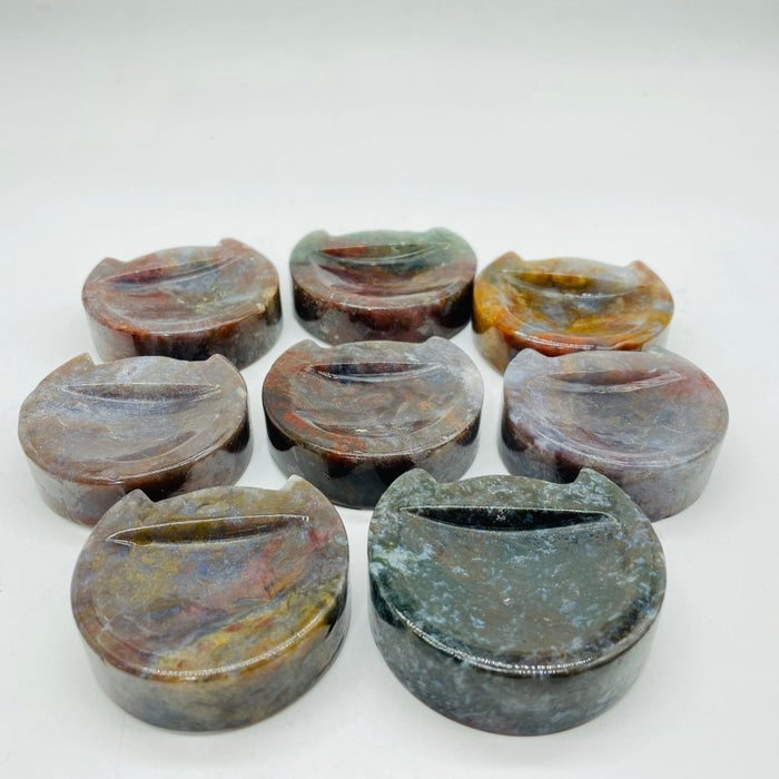 Cat Head Shape Ocean Jasper Bowl Wholesale