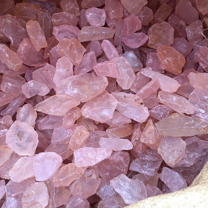 Raw Rose Quartz Crystal Rough Stone Wholesale