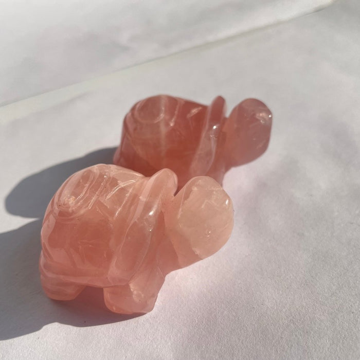 4 Types 2in Tortoise Turtle Chevron Amethyst&Rose Quartz Carving Wholesale