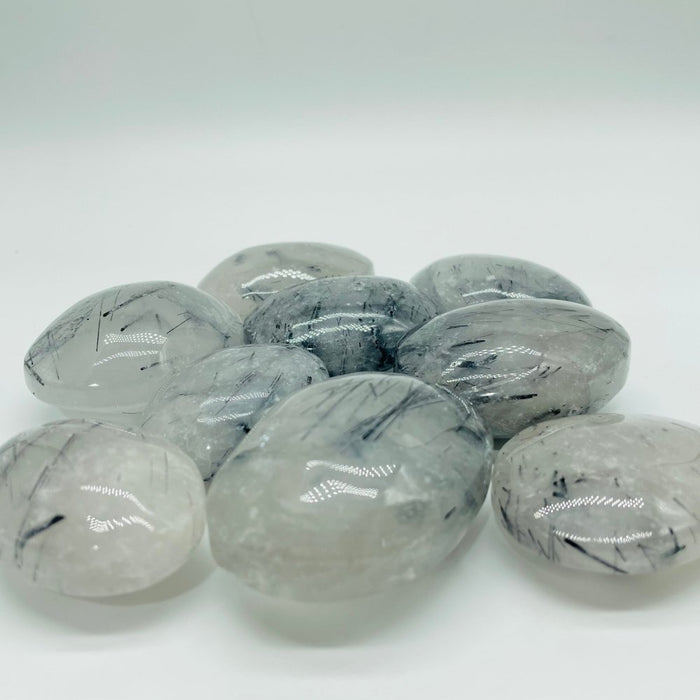 Clear Quartz Mixed Black Tourmaline Palm Wholesale