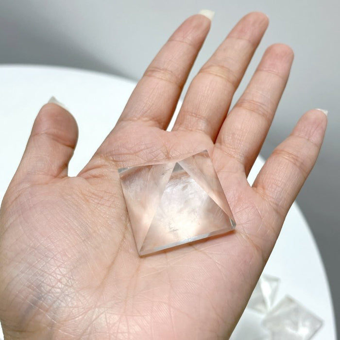 Clear Quartz Pyramid Carving Wholesale