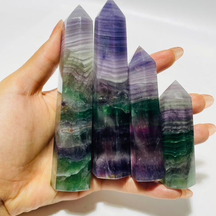 Colorful Silky Fluorite Point Wholesale
