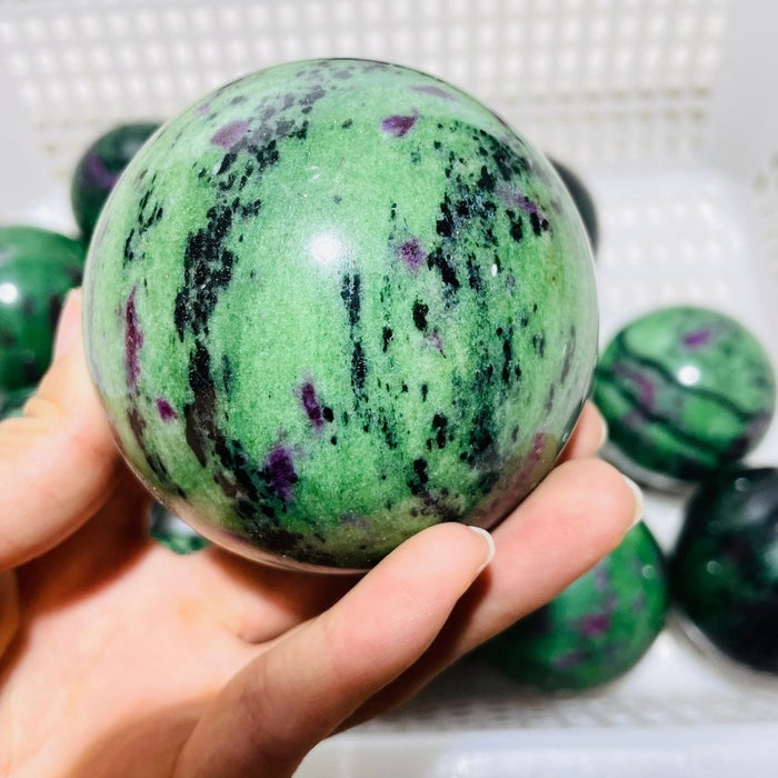 15 Pieces Beautiful Ruby Zoisite Spheres