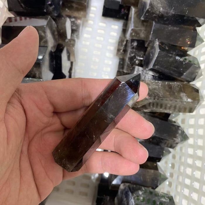 Dark Color Smoky Quartz Points Wholesale