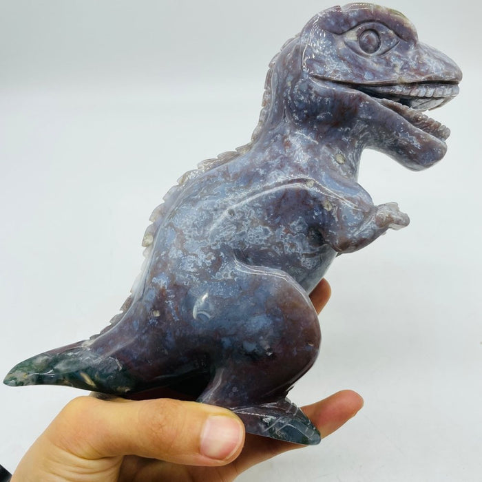 Large Ocean Jasper Tyrannosaurus Rex Dinosaur Carving