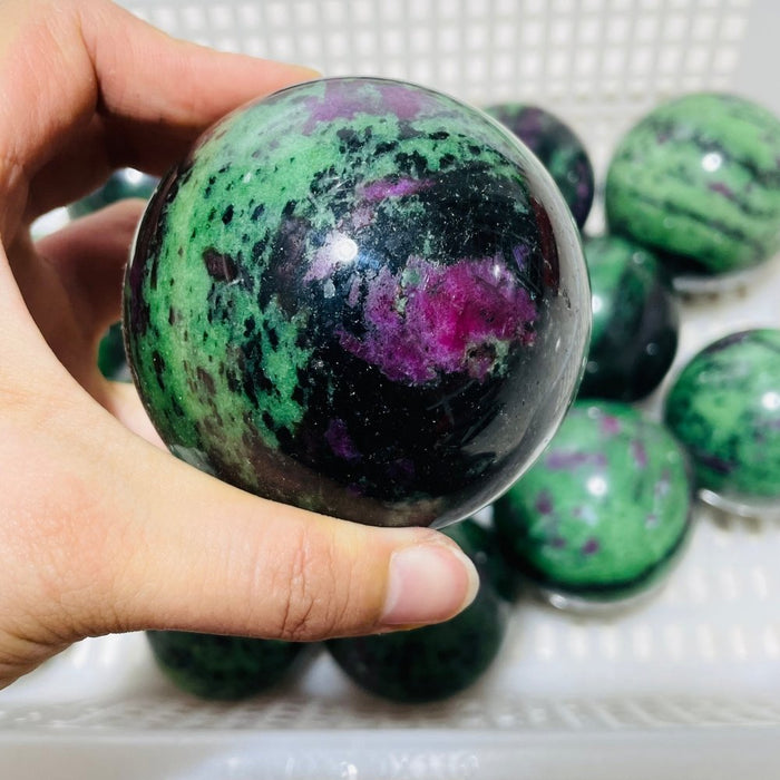 15 Pieces Beautiful Ruby Zoisite Spheres