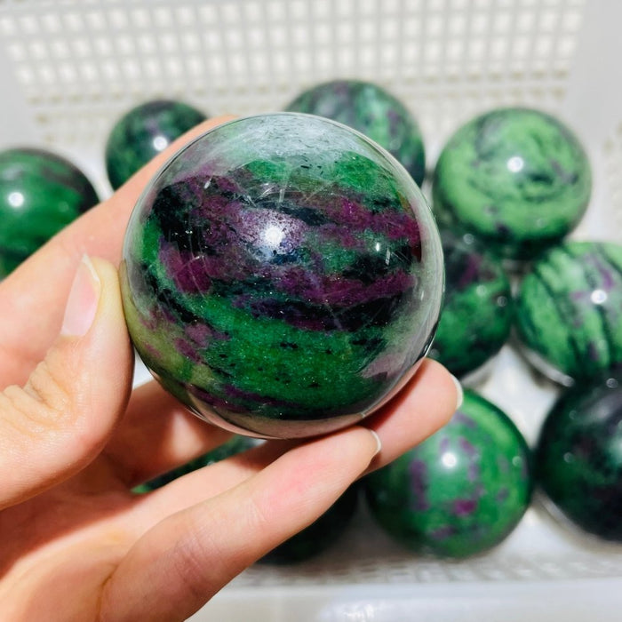 15 Pieces Beautiful Ruby Zoisite Spheres