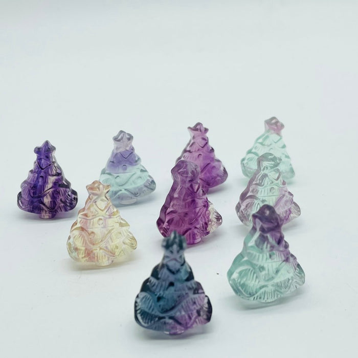 Fluorite Christmas Tree Carving Crystal Wholesale