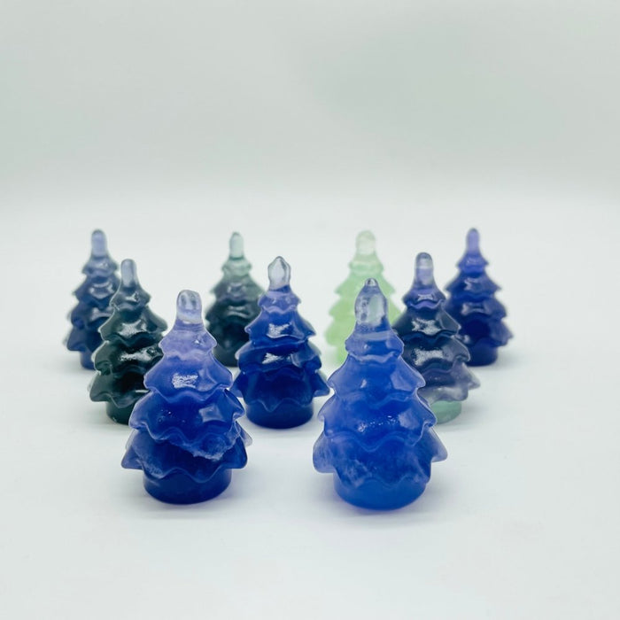 Fluorite Christmas Tree Pine Tree Carving Wholesale