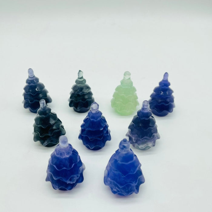 Fluorite Christmas Tree Pine Tree Carving Wholesale
