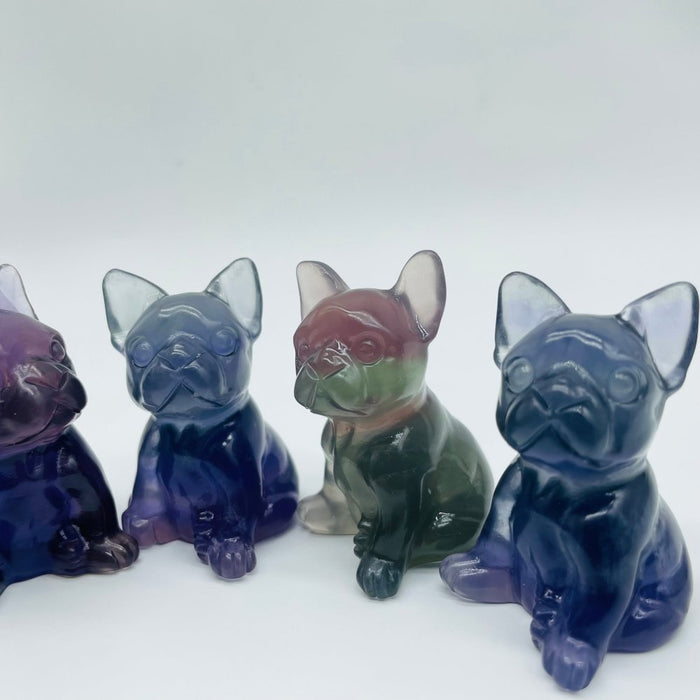 Fluorite Dog Carving Wholesale