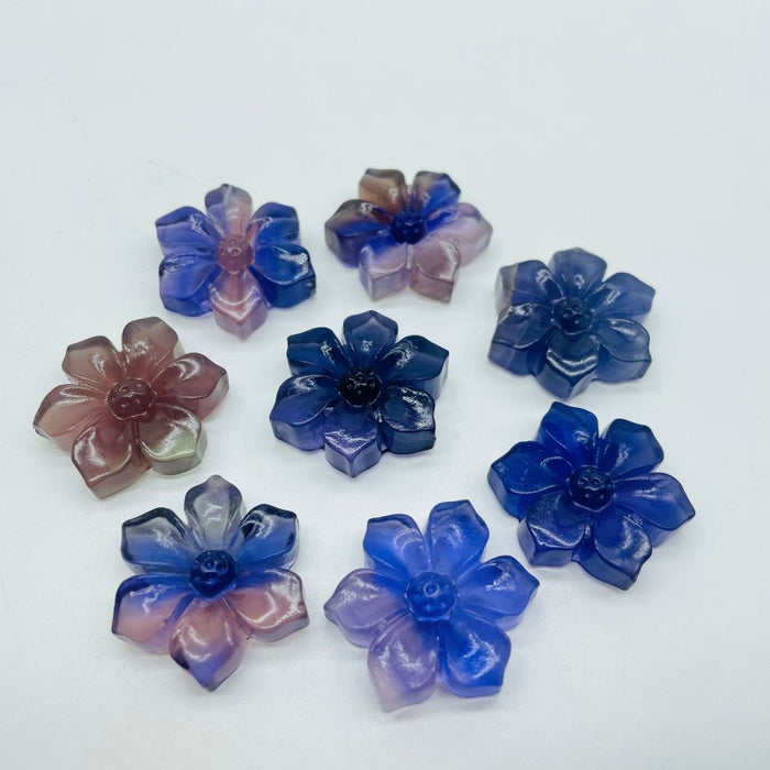 Fluorite Flowers Carving Crystal Wholesale