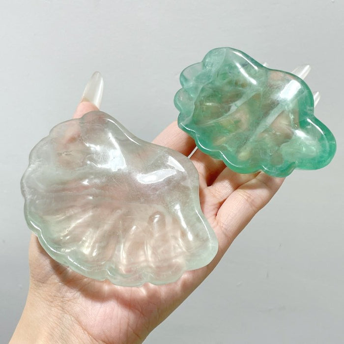 Fluorite Shell Beautiful Shallow Bowl Wholesale