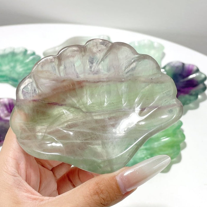 Fluorite Shell Beautiful Shallow Bowl Wholesale