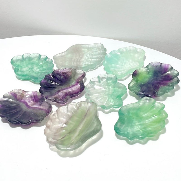 Fluorite Shell Beautiful Shallow Bowl Wholesale