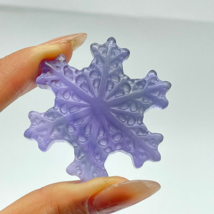 Fluorite Snowflake Carving Wholesale