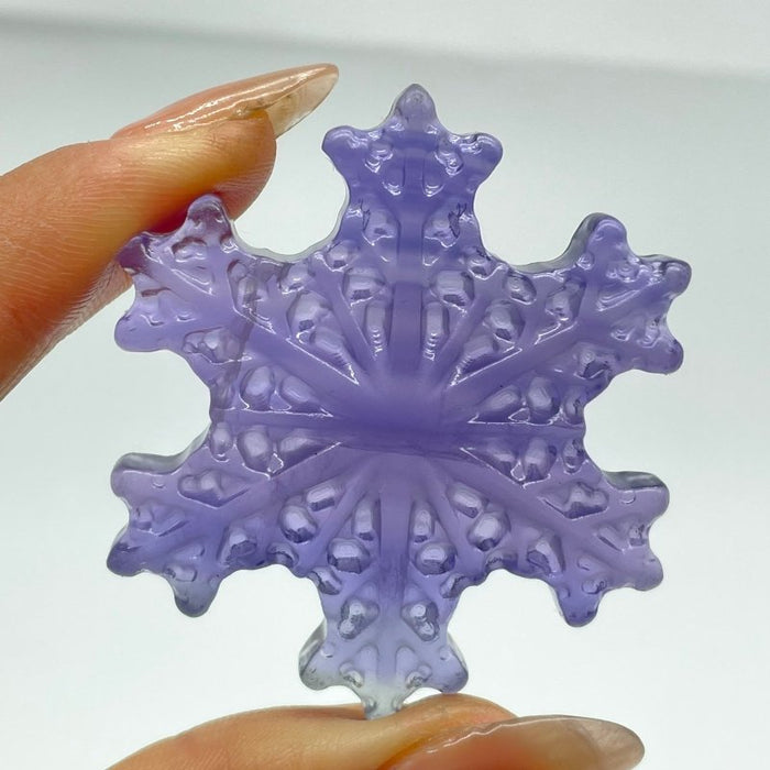 Fluorite Snowflake Carving Wholesale